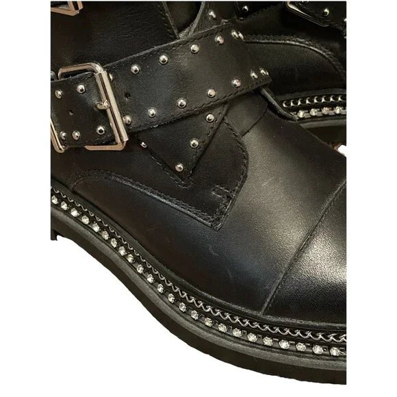 Vince Camuto, Bobette Black Studded Boots. (6M) - Picture 4 of 16